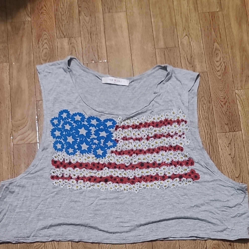 Gray Sleeveless Muscle Tee (AB1)